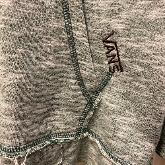 2/$25 Vans Green Distressed Hoodie Size XS - Picture 3 of 4